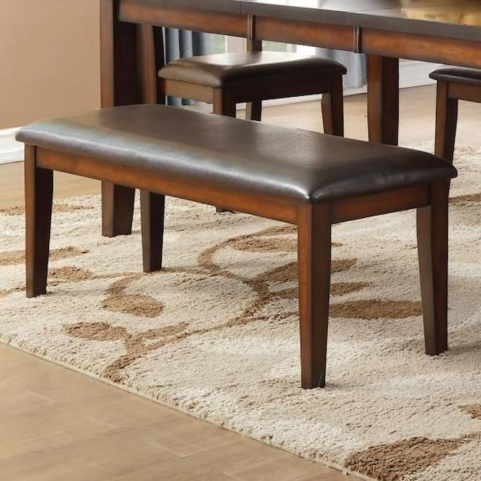 Mantello 5547-13 Dining Bench with Bi-Cast Vinyl Seat Cover | American ...